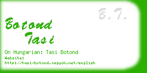 botond tasi business card